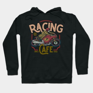 Racing cafe vintage motorcycle badge Hoodie